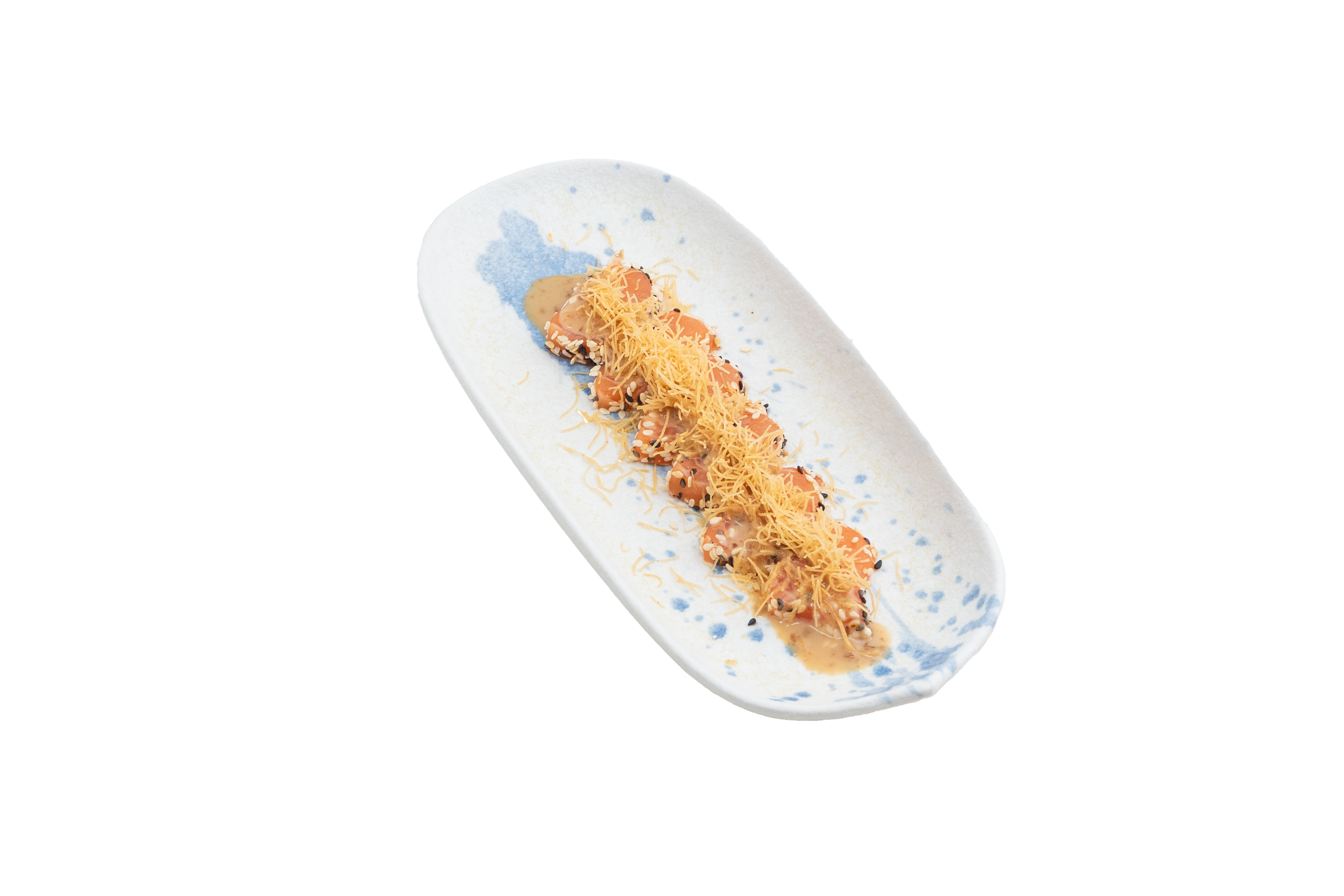 153 - Sashimi di salmone al sesamo - 7pz