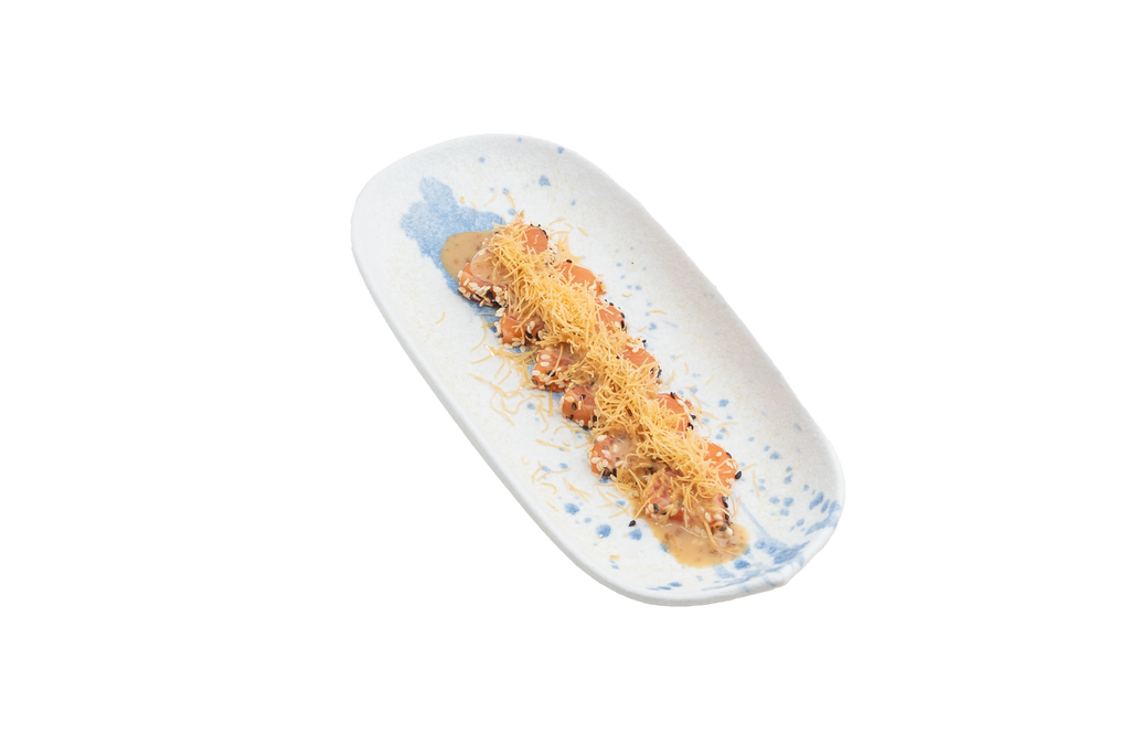 153 - Sashimi di salmone al sesamo - 7pz