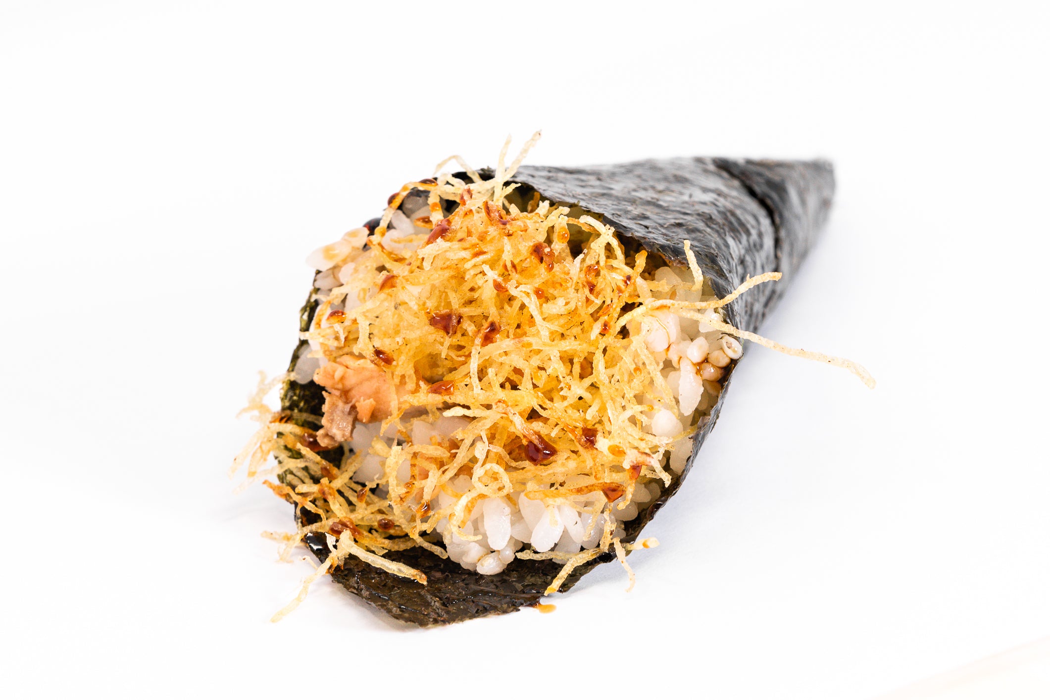 55-Temaki Ebi Salmon