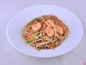 160 - Spaghetti di soia con gamberi e verdure